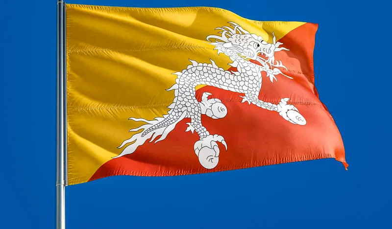پرچم بوتان از پرچم های زیبای جهان