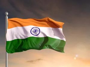 تصویر پرچم هند از زیباترین پرچم های جهان